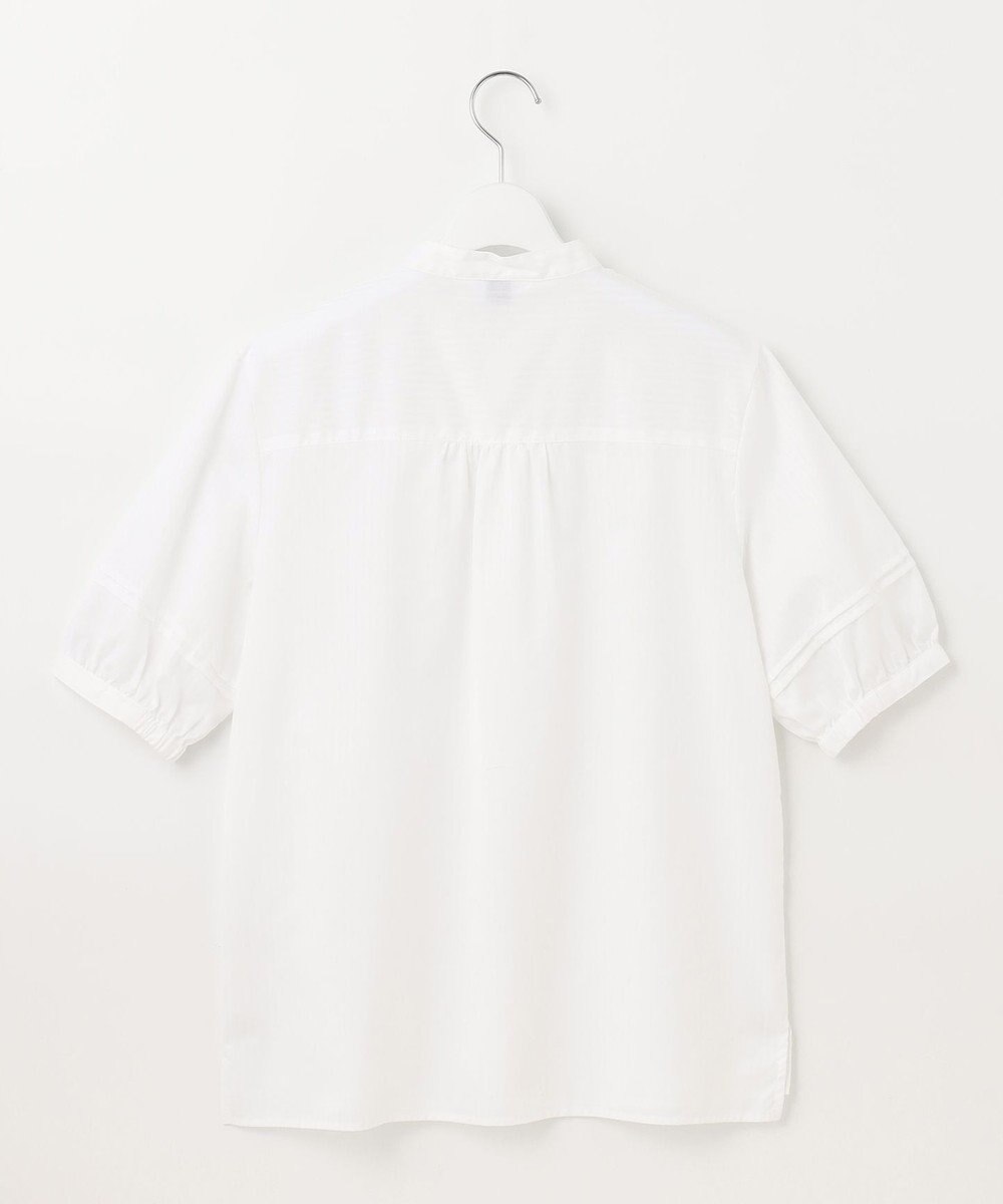 J.PRESS LADIES S 【洗える】ボイルEASYCARE バンドカラー ブラウス 