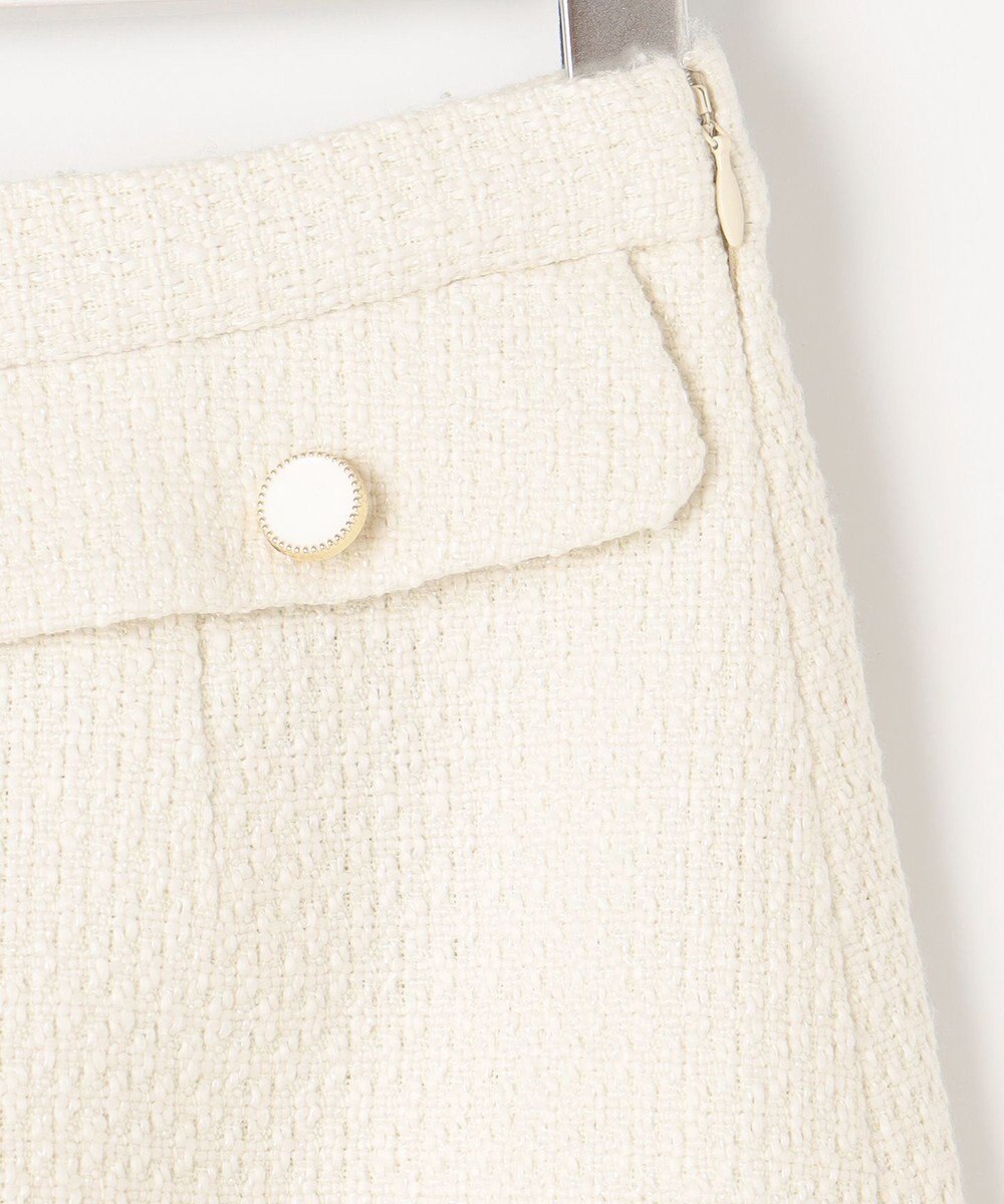 Feroux 【洗える】BOXタックミドル丈 スカート 