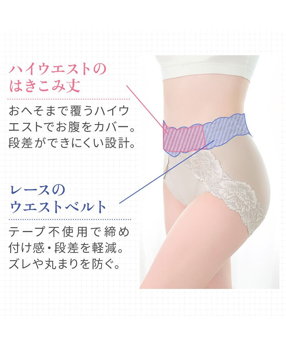 BRADELIS New York 【BRADELIS NewYork peace】おしりPラインヒップラップショーツ25 綿混で快適 程よい補正力でヒップアップ ふかめ お腹スッキリ 