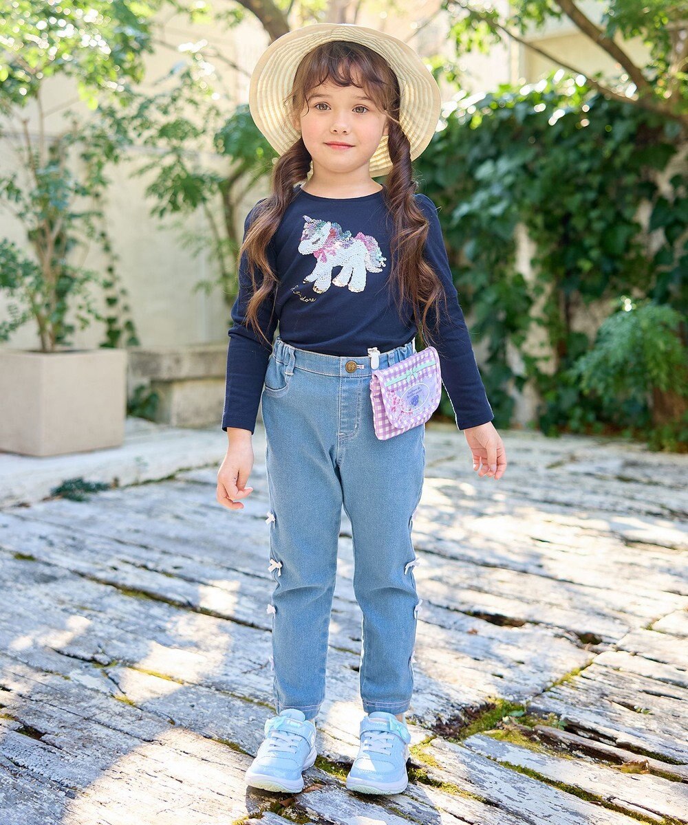 ANY KIDS ミラクルスパンコール長袖Tシャツ 