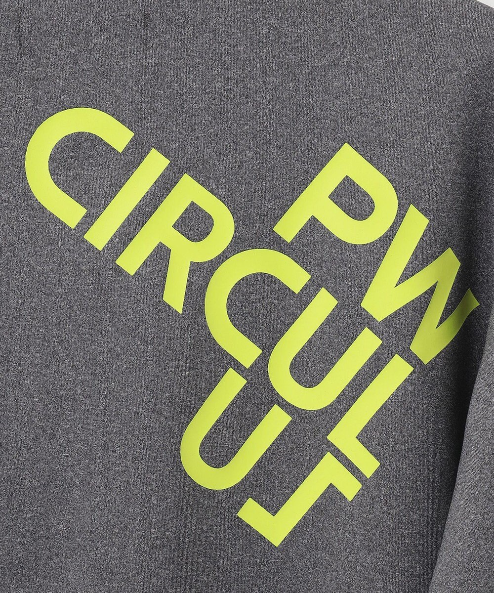 PW CIRCULUS 【MEN】【洗える/吸汗速乾/ストレッチ】ダンボール ロゴ ジップアップ パーカー 