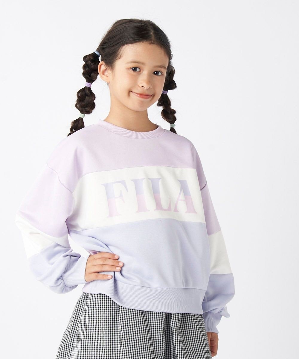 OP／FILA 【FILA】パステルカラークルーネックスウェット/キッズ 