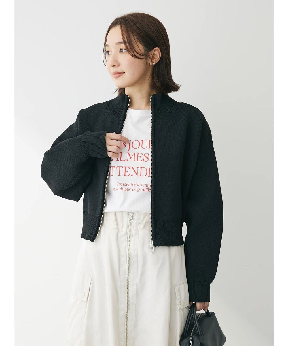 Green Parks ・ＥＬＥＮＣＡＲＥ　ＤＵＥ　ハイネックＺＩＰカーディガン 