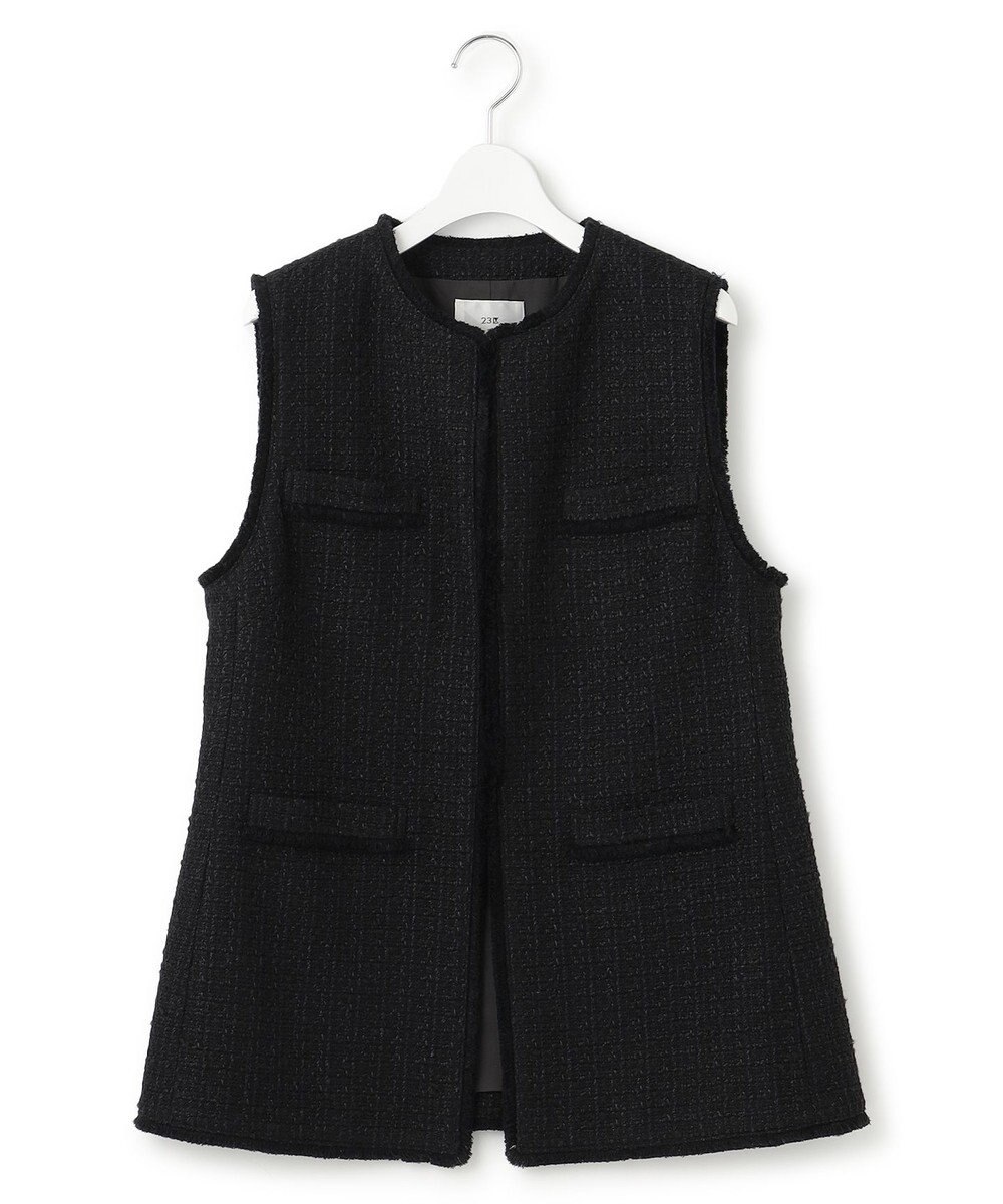 23区 L 【一部店舗限定】ファンシーツイード ジレ 