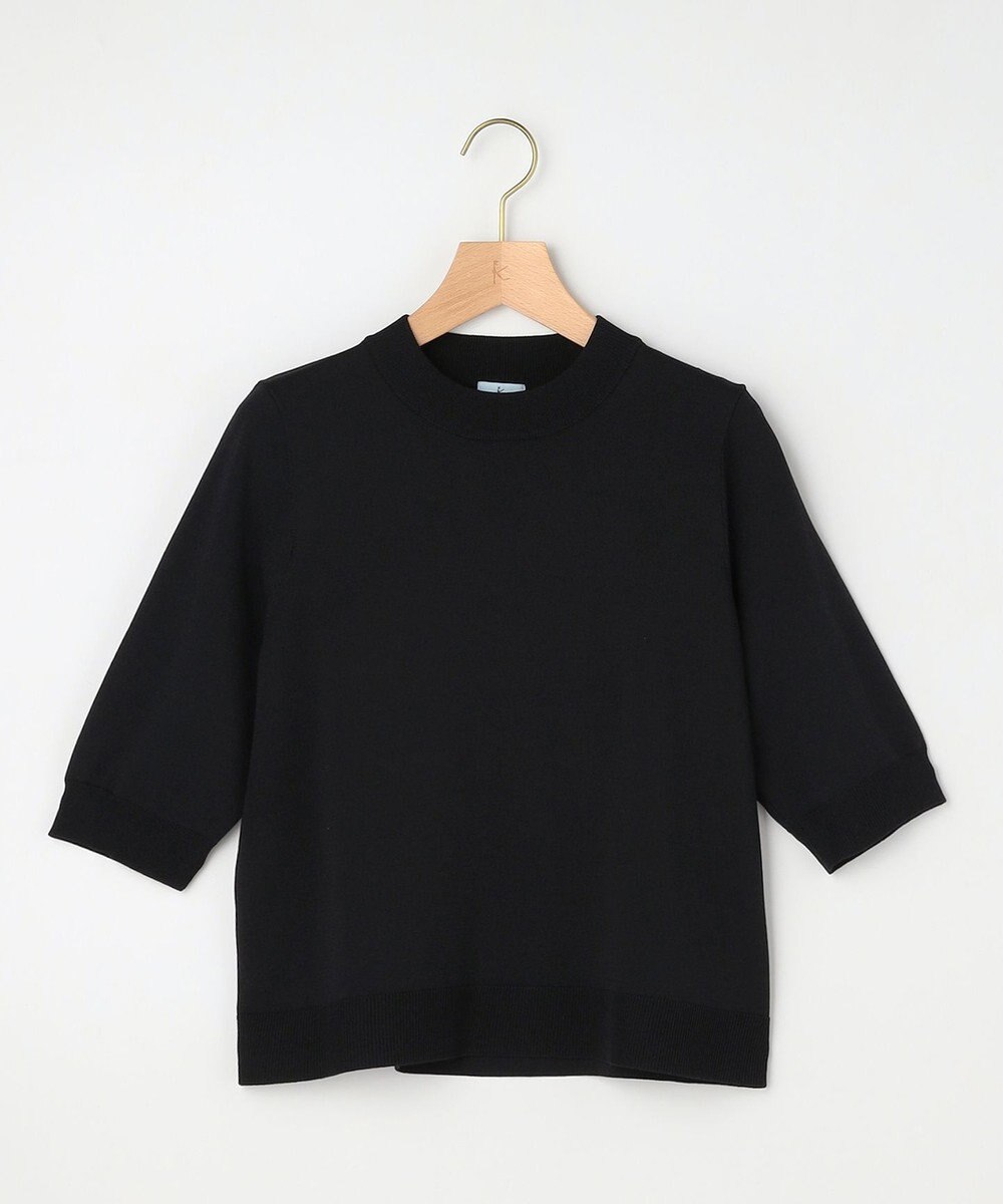 組曲 L 【先行予約】マイラックカラー 6分袖 ニット 