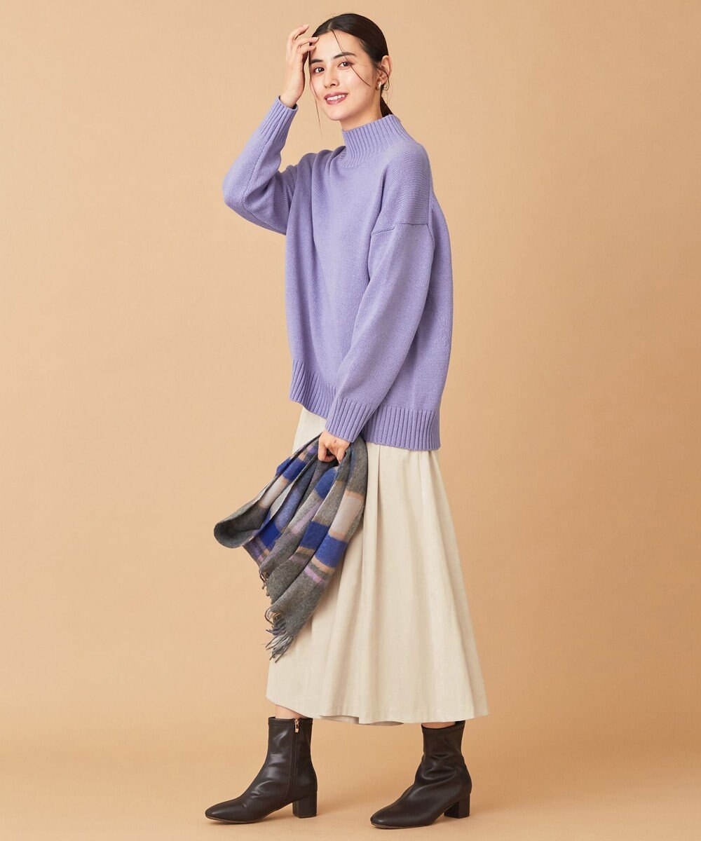 ANY ラムウールバックテイルニット 