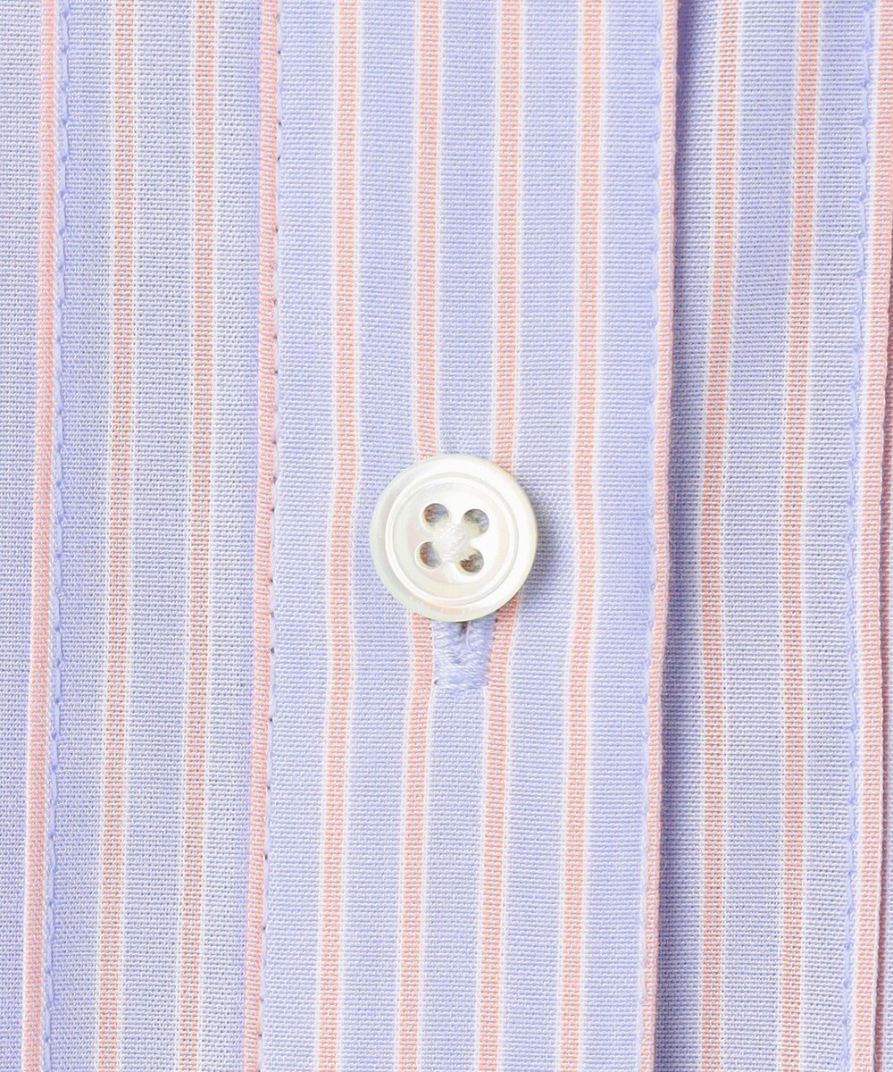 J.PRESS LADIES 【一枚で着映え】ソフトストライプ フリル襟 ブラウス 