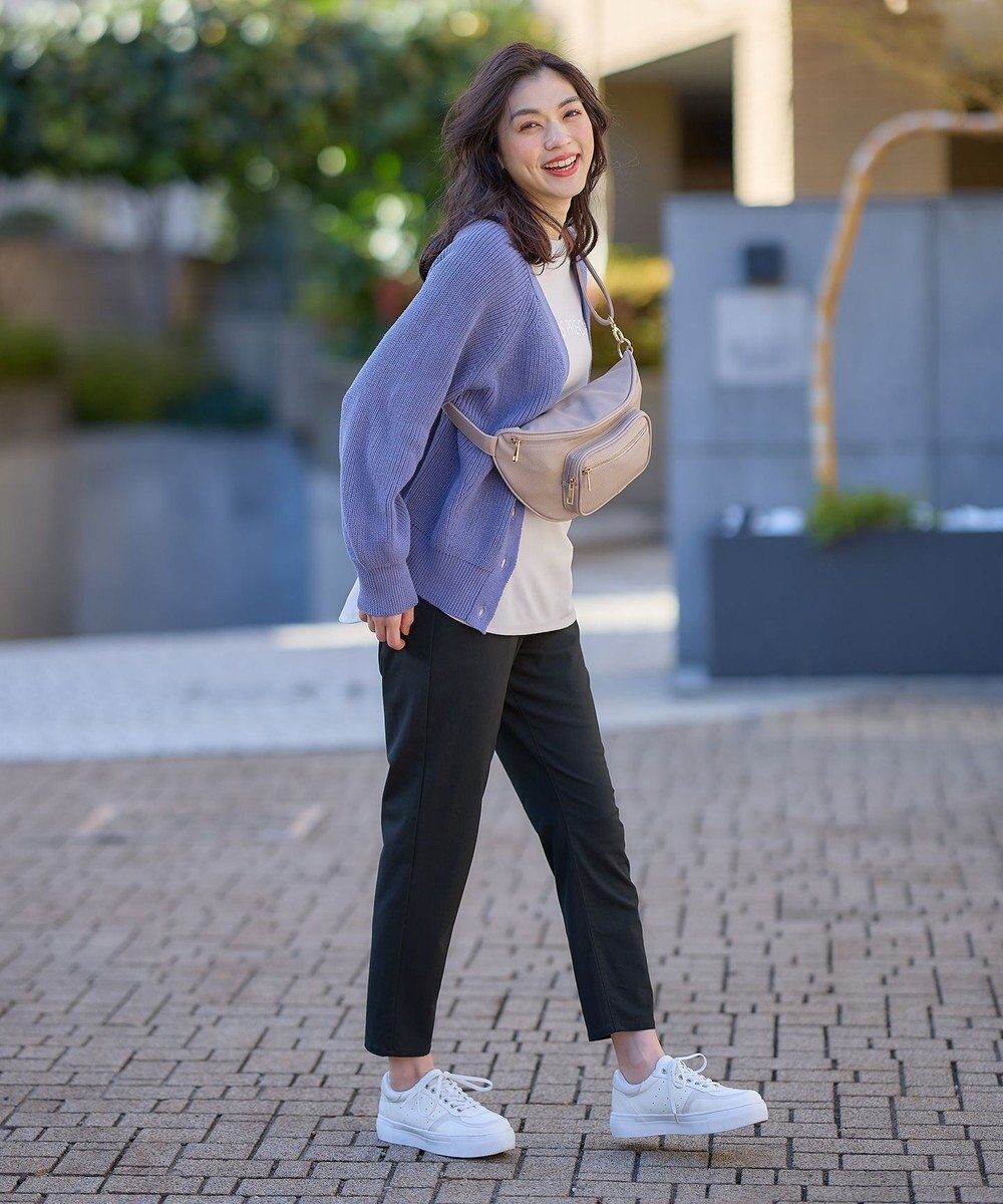 ANY 【洗濯機可/UVカット/アンチピリング】コットンＶネックカーディガン 