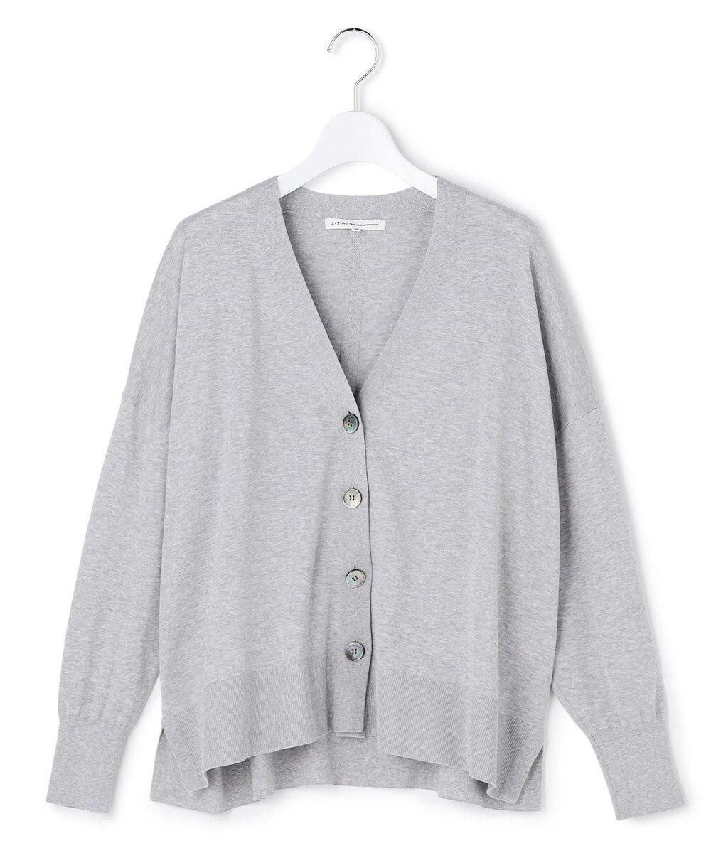 23区 【先行予約/WEB&一部店舗限定】スビンハイツイスト Vネック カーディガン 