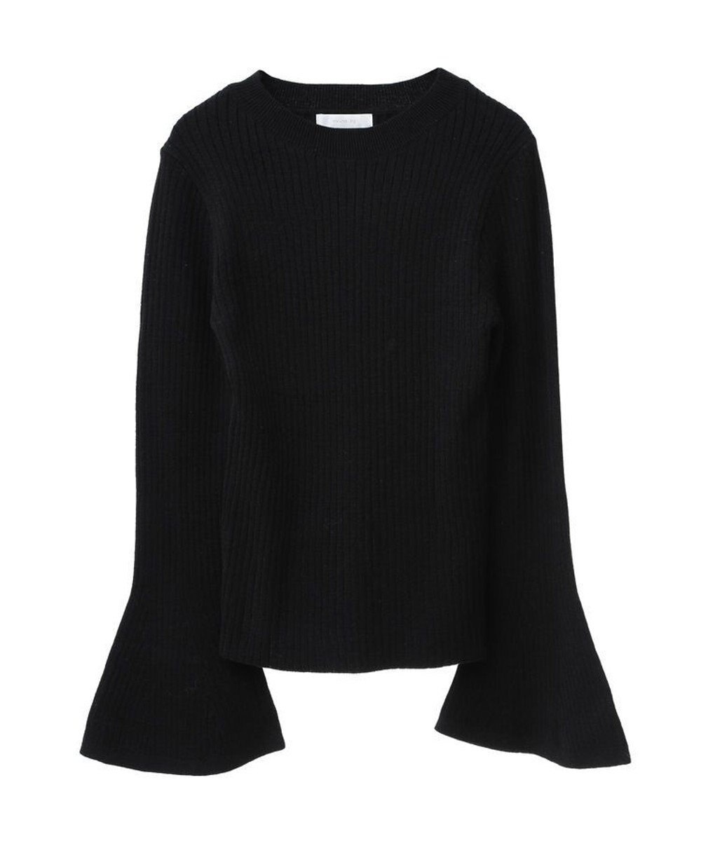 Green Parks ・ｓｗｉｎｇ　ｂｙ　ベルスリーブクルーリブニット 