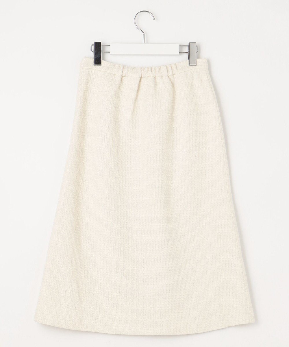 Feroux 【洗える】BOXタックミドル丈 スカート 