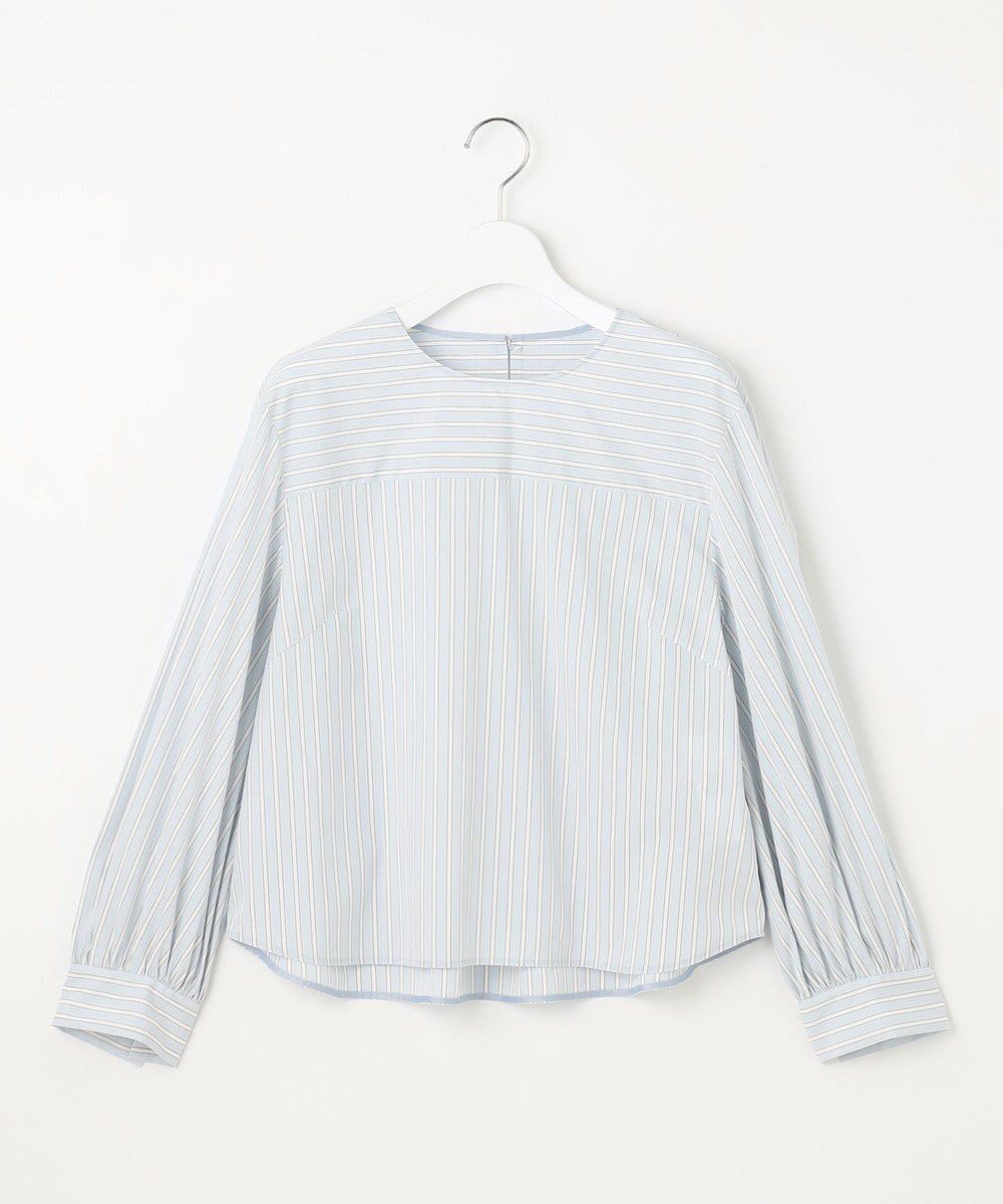 自由区 【洗える】SOMELOSクロップド丈 ブラウス 