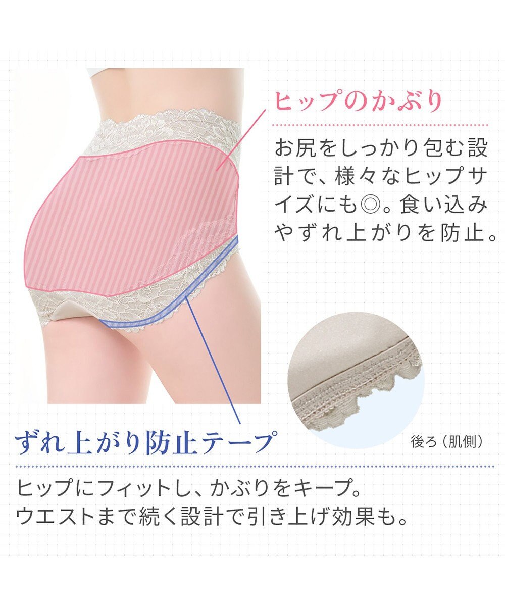 BRADELIS New York 【BRADELIS NewYork peace】おしりPラインヒップラップショーツ25 綿混で快適 程よい補正力でヒップアップ ふかめ お腹スッキリ 