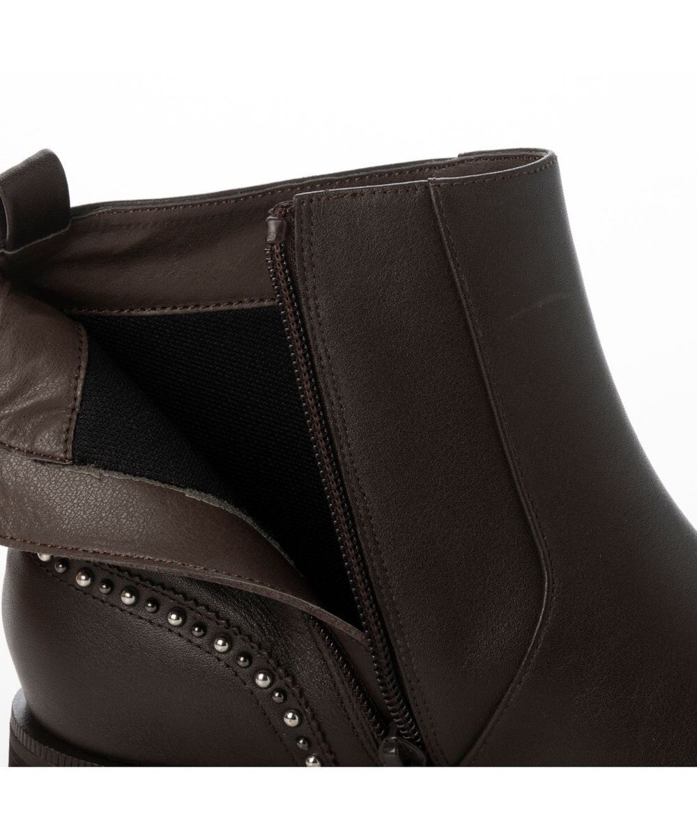 ing <ing>スタッズデザインショートブーツ 