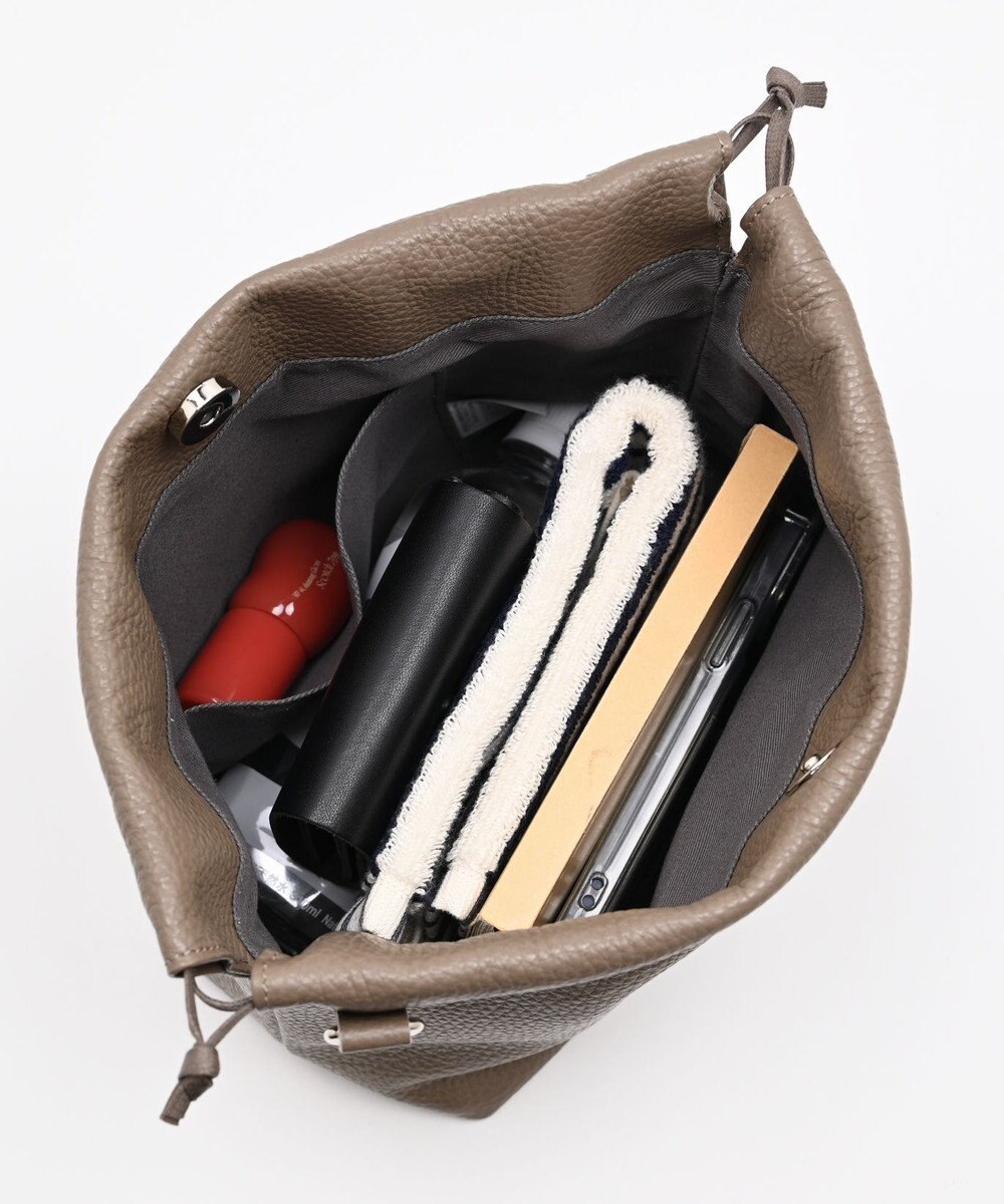 blancle シュリンクレザー ドローストリング2wayバッグ 