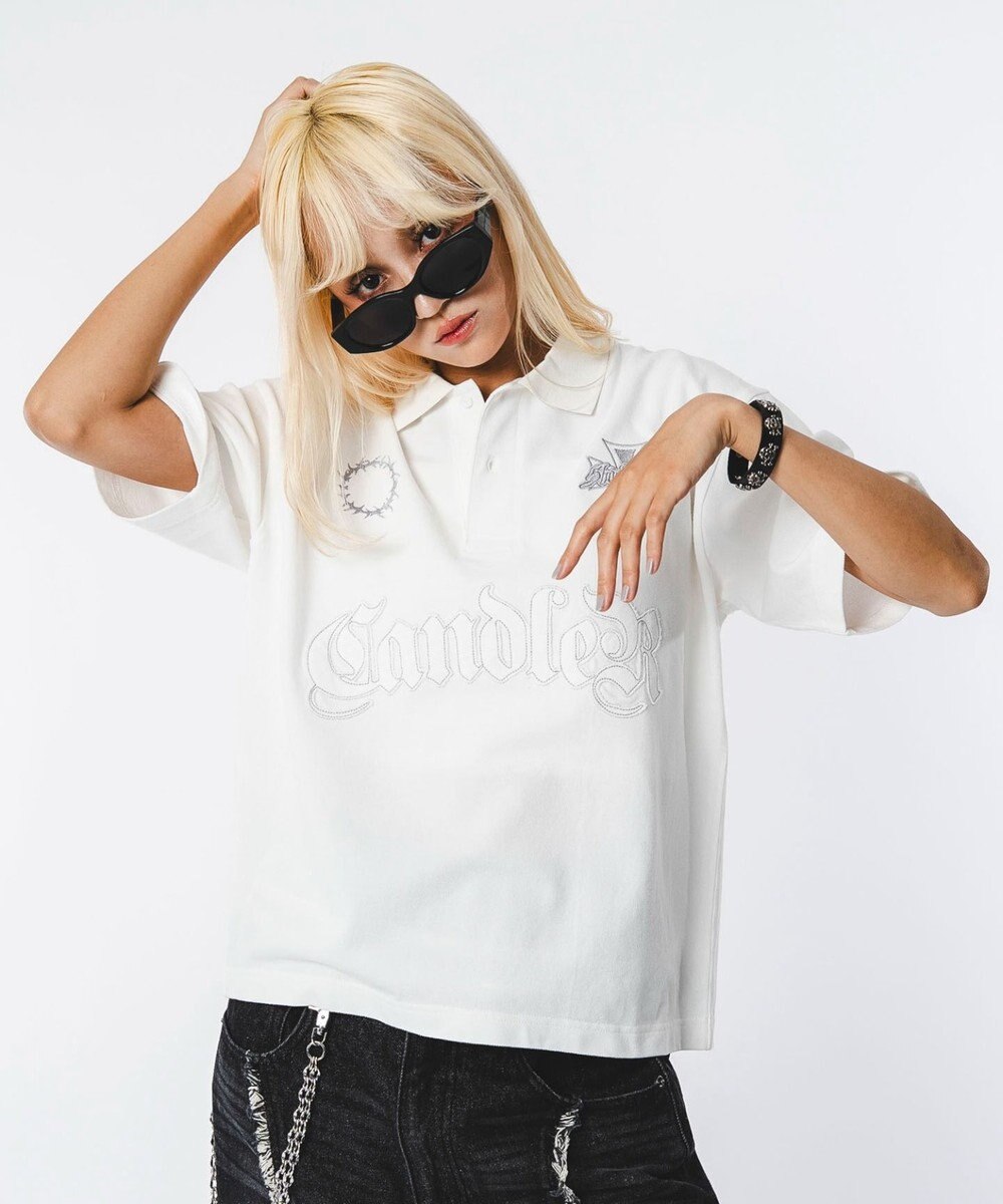 WEGO 【ユニセックス着用ITEM】ブリーチグラフィックポロシャツ（SS） 