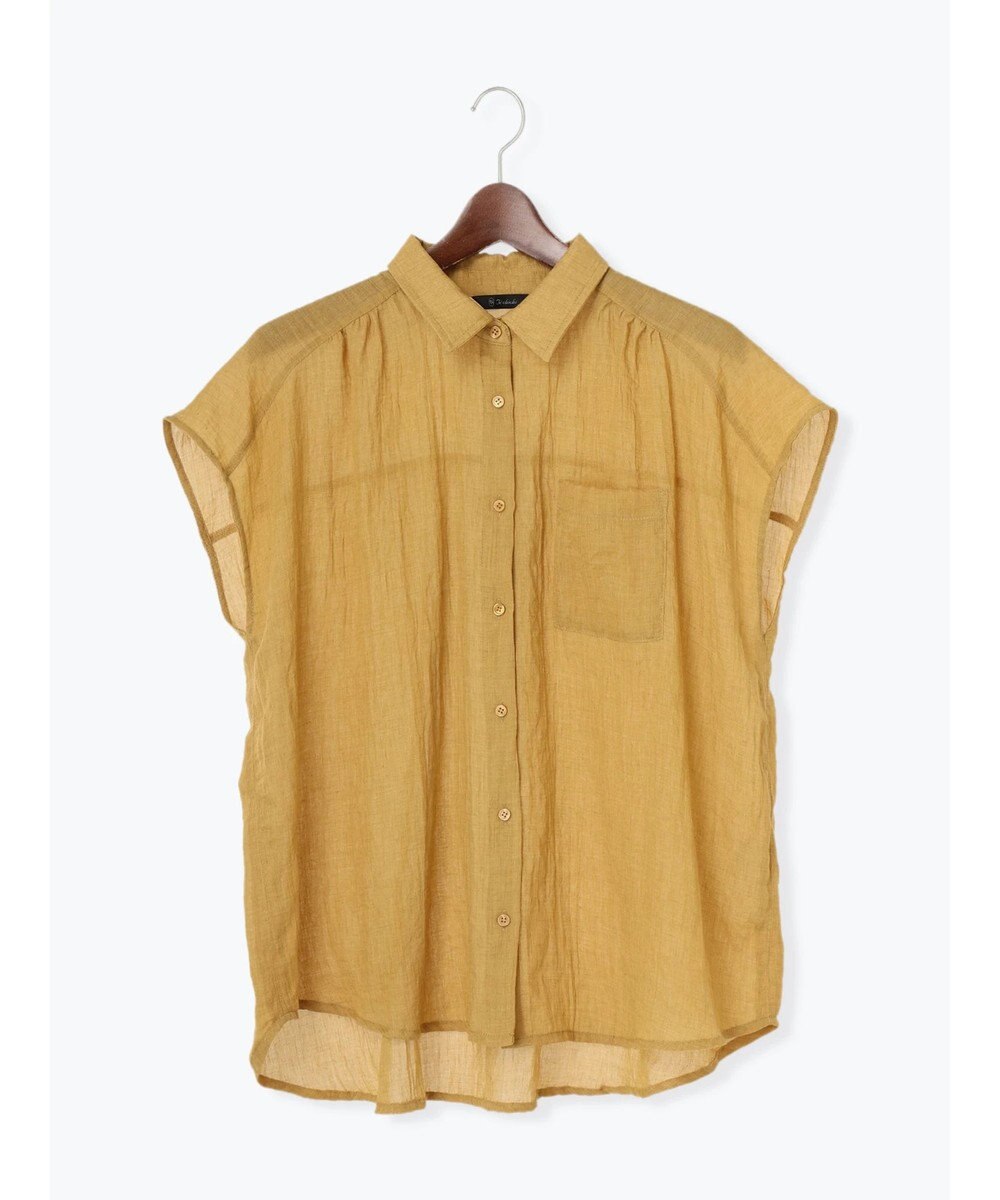 Te chichi 【7色展開】シャンブレーボイルフレンチスリーブシャツ 