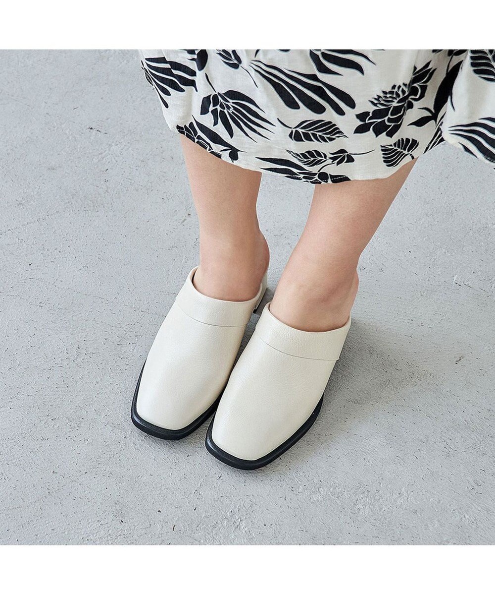 MODE ET JACOMO <D'ICI>クラシカルチャンキーヒールミュール 