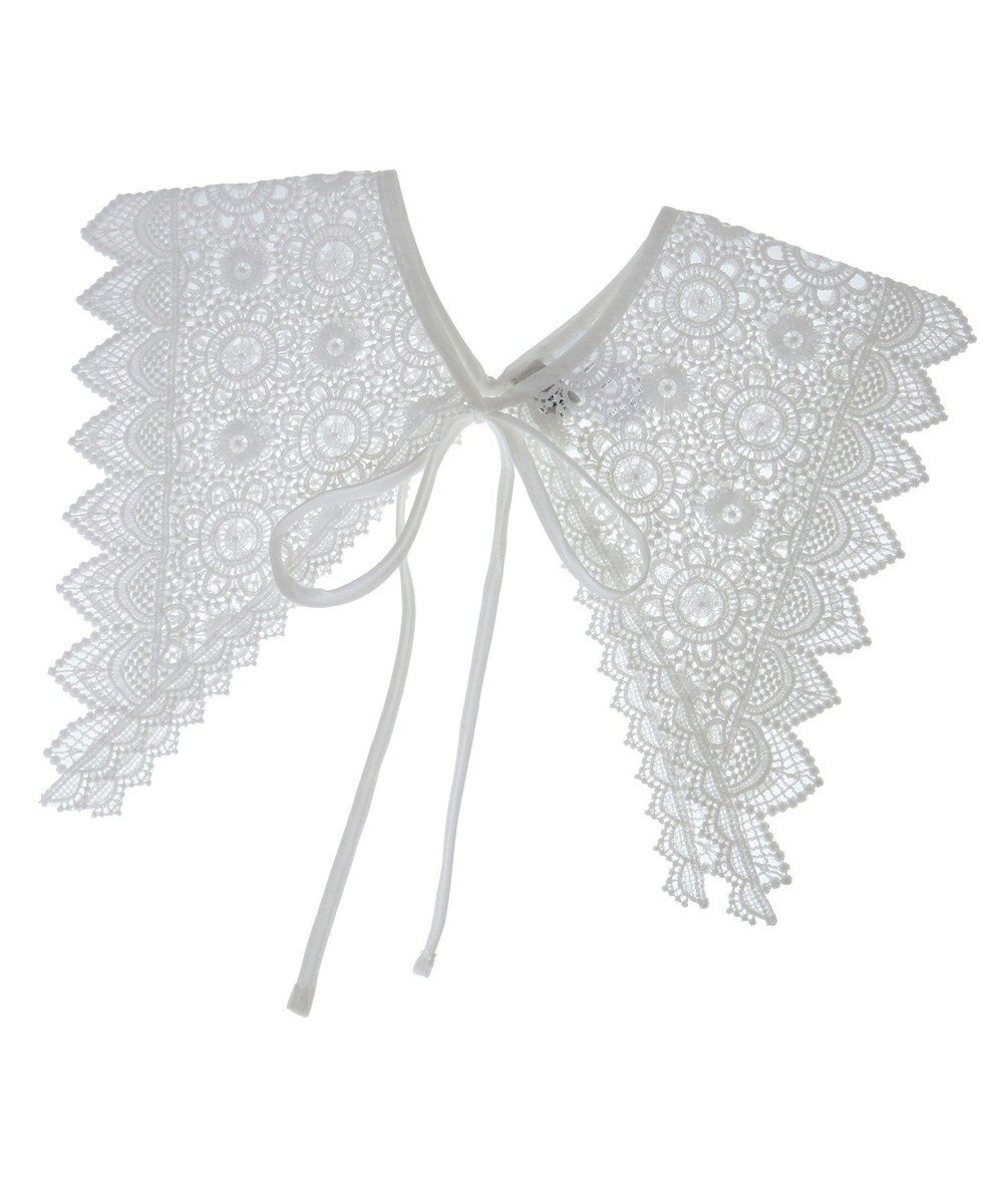 earth music&ecology ケミカルレース付け襟 