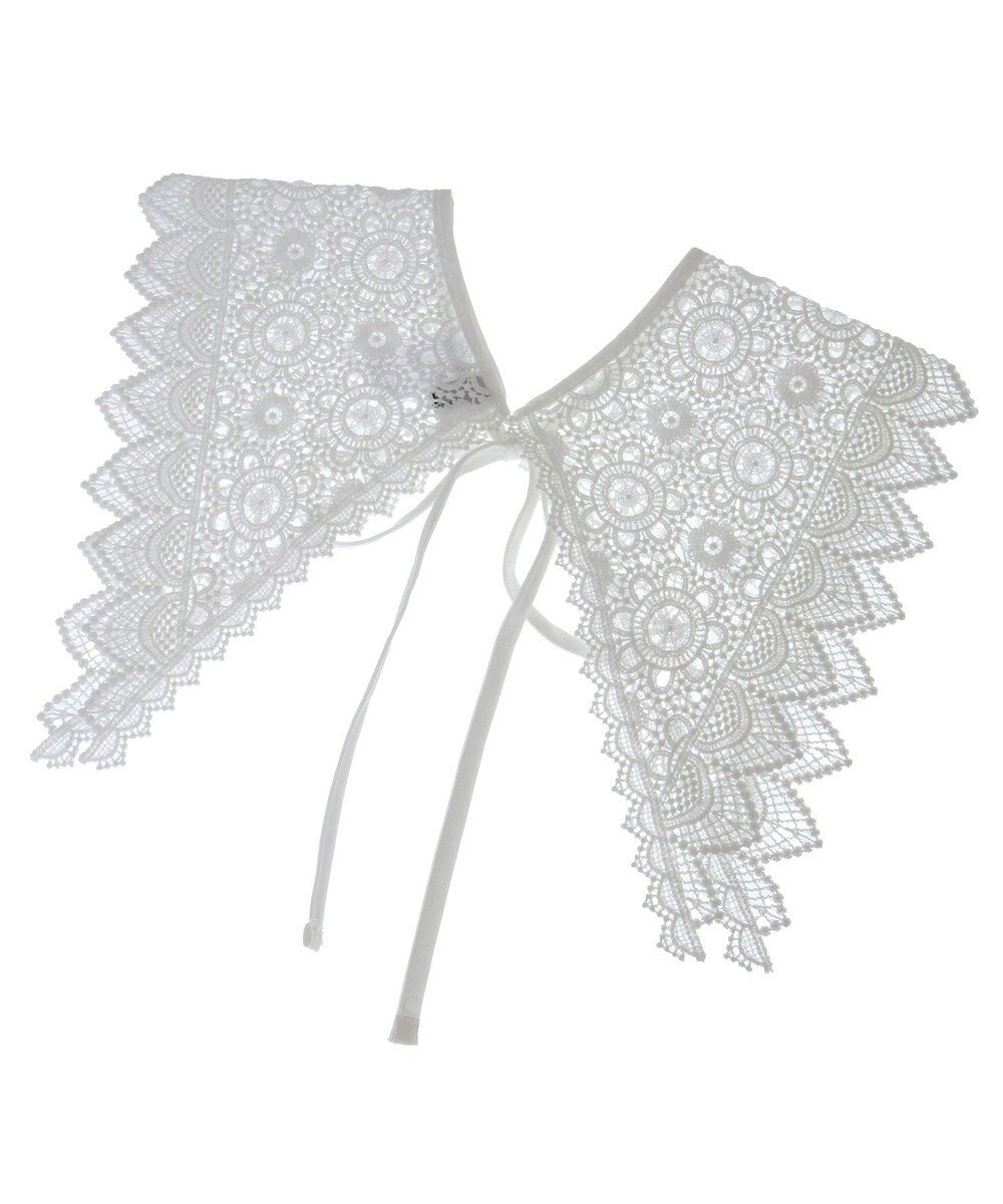 earth music&ecology ケミカルレース付け襟 