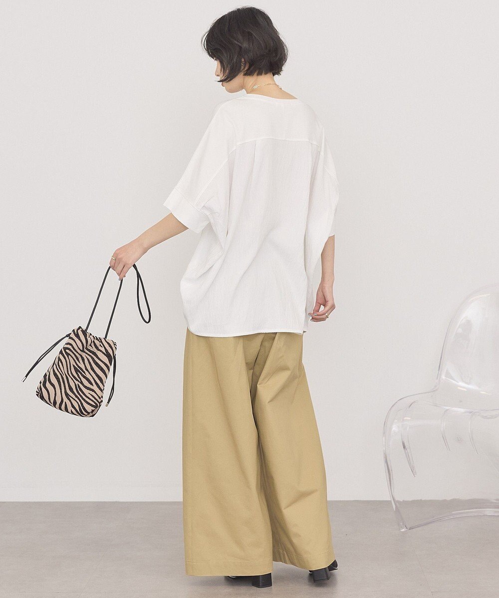 AMERICAN HOLIC 異素材コクーンプルオーバー 