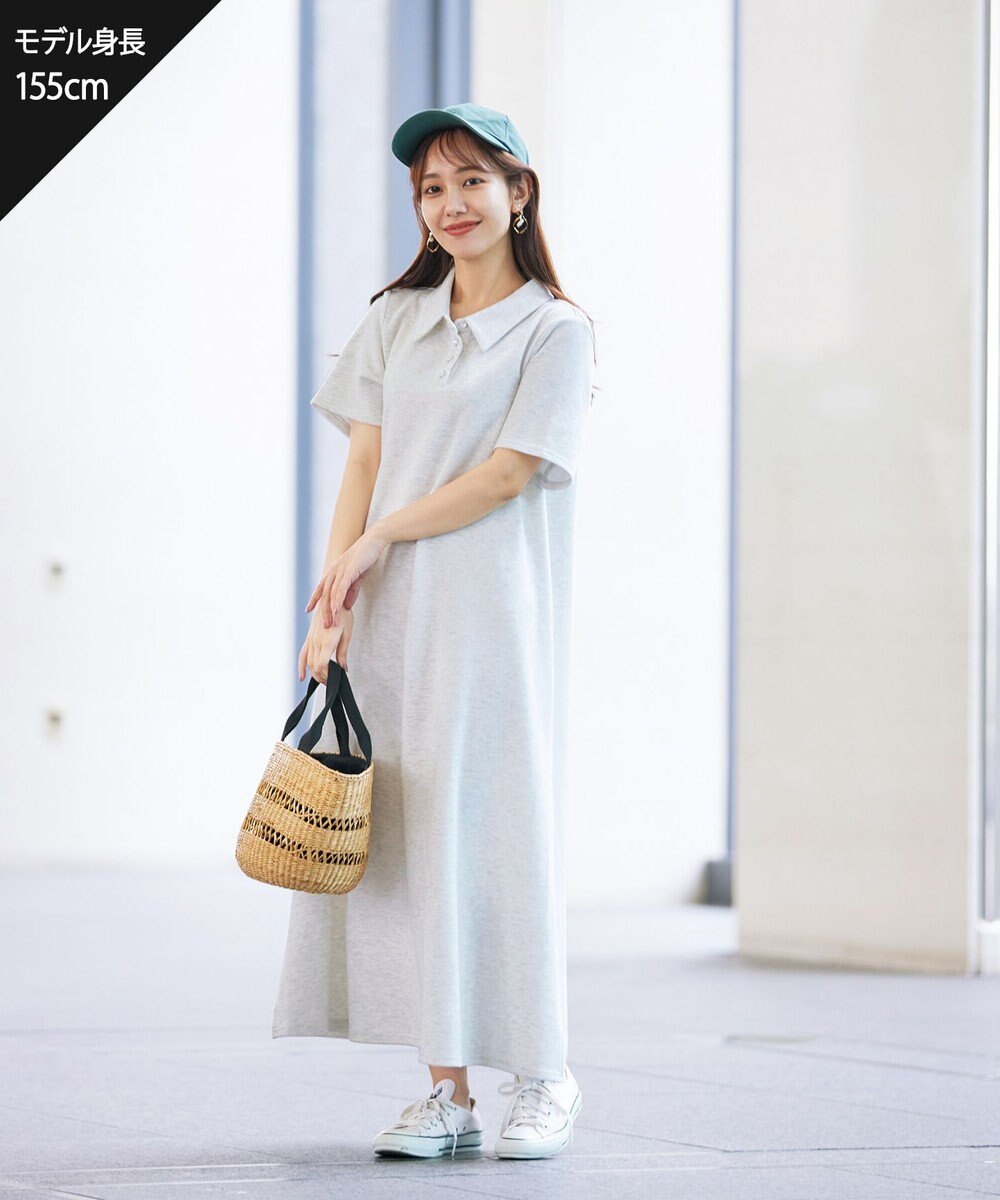 Tiaclasse 【洗える】ポロシャツワンピース 