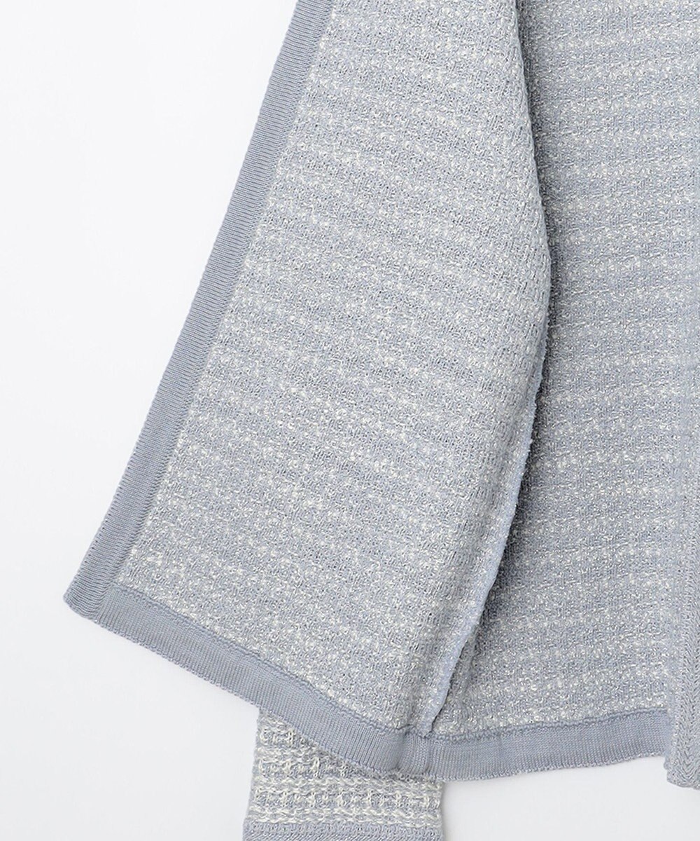 J.PRESS LADIES 【洗える】TWEED KNIT カーディガン 