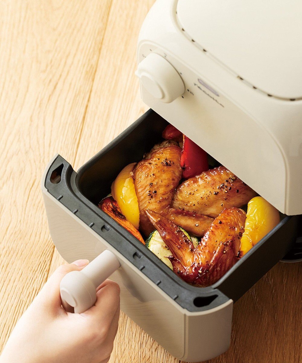 YAMATO テーブル＆キッチン 【レコルト】エアーオーブンミニ  ホワイトベージュ  RAO-2（W) 