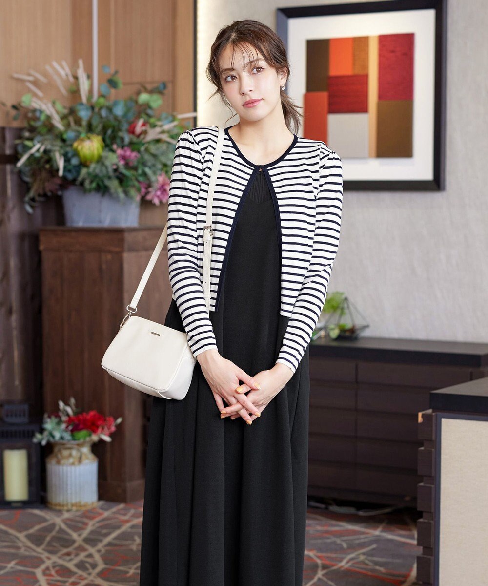 Tiaclasse L 【洗える】長袖サマーニットカーディガン 