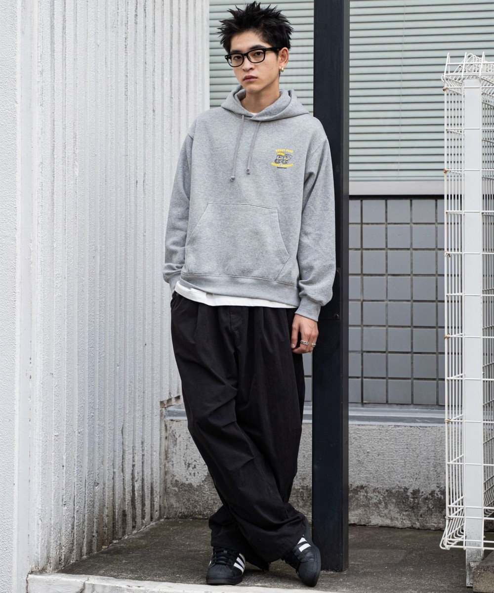 WEGO リラックスフィットTHEBOYグラフィックパーカー 