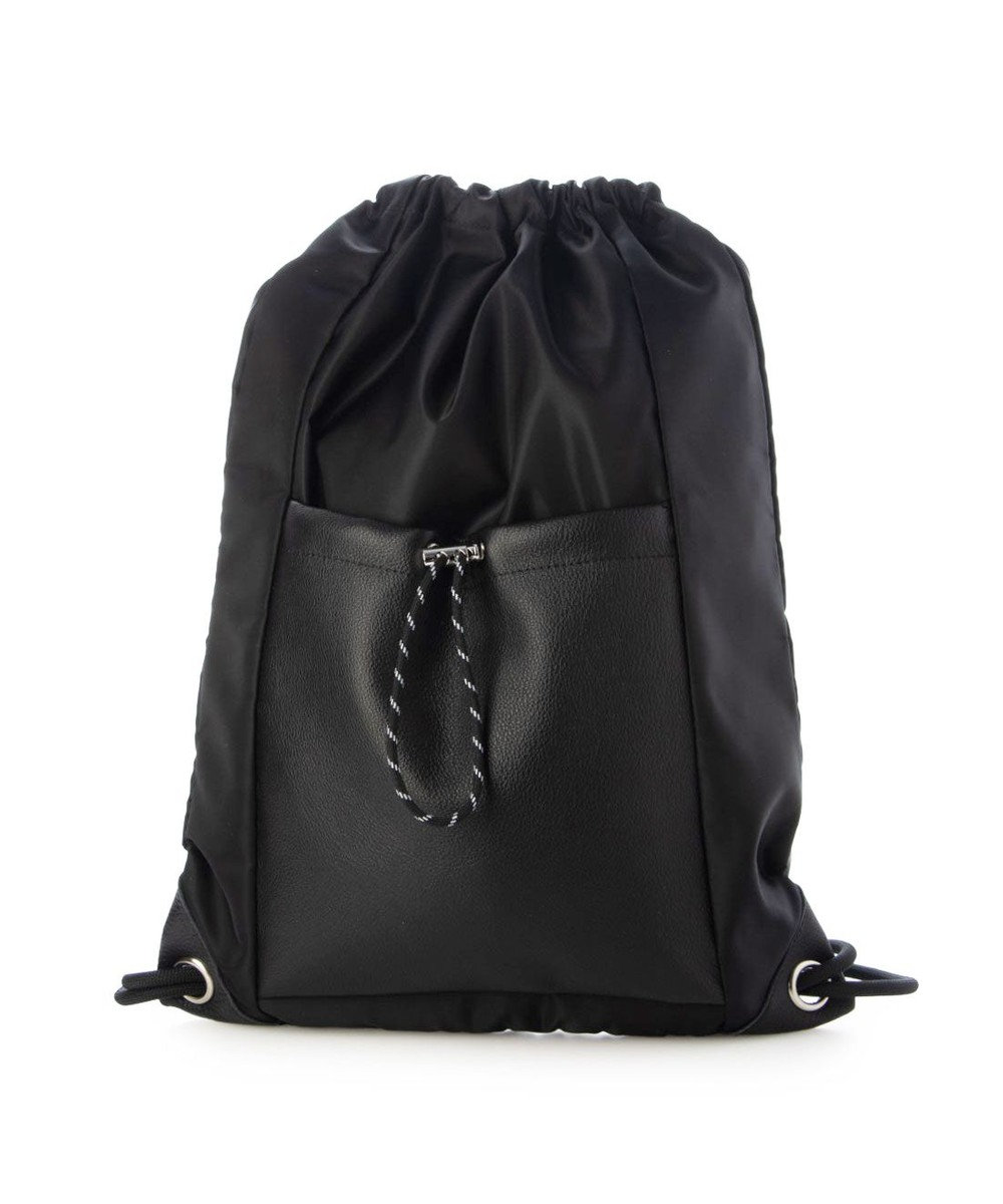 UNBILLION ペルケ perche / ナイロン×牛革ドローコード2wayナップサック 