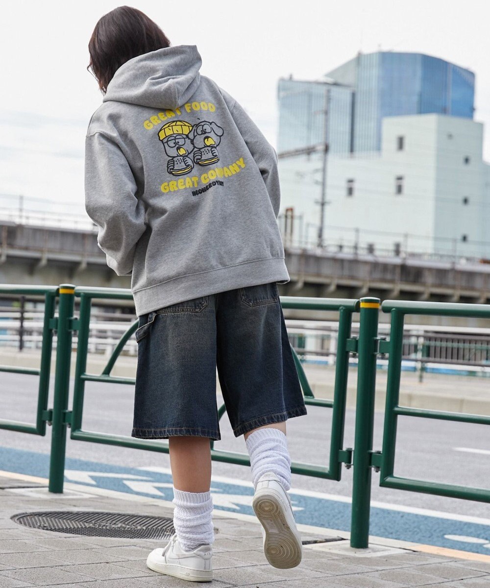 WEGO リラックスフィットTHEBOYグラフィックパーカー 