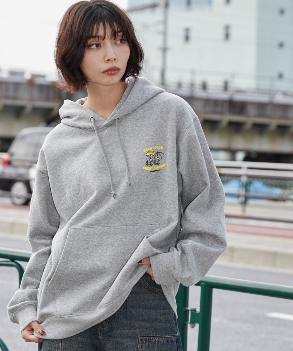 WEGO リラックスフィットTHEBOYグラフィックパーカー 