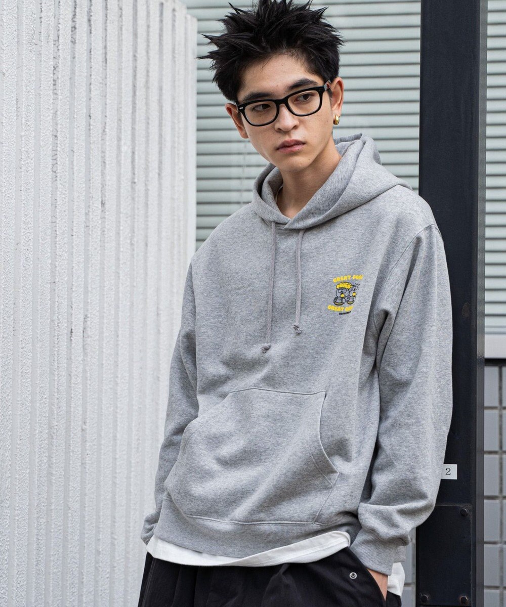 WEGO リラックスフィットTHEBOYグラフィックパーカー 