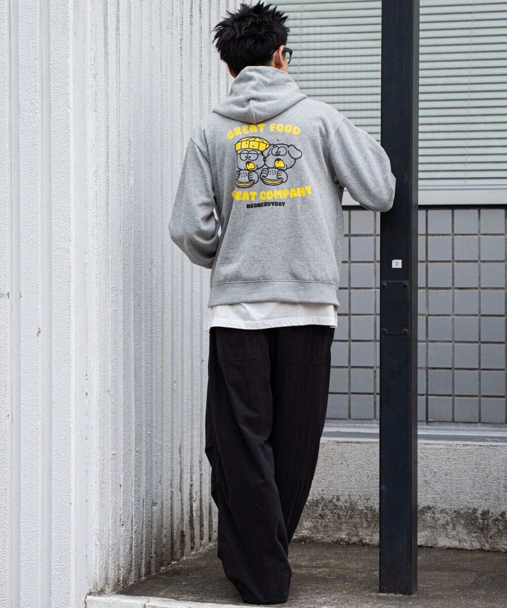 WEGO リラックスフィットTHEBOYグラフィックパーカー 