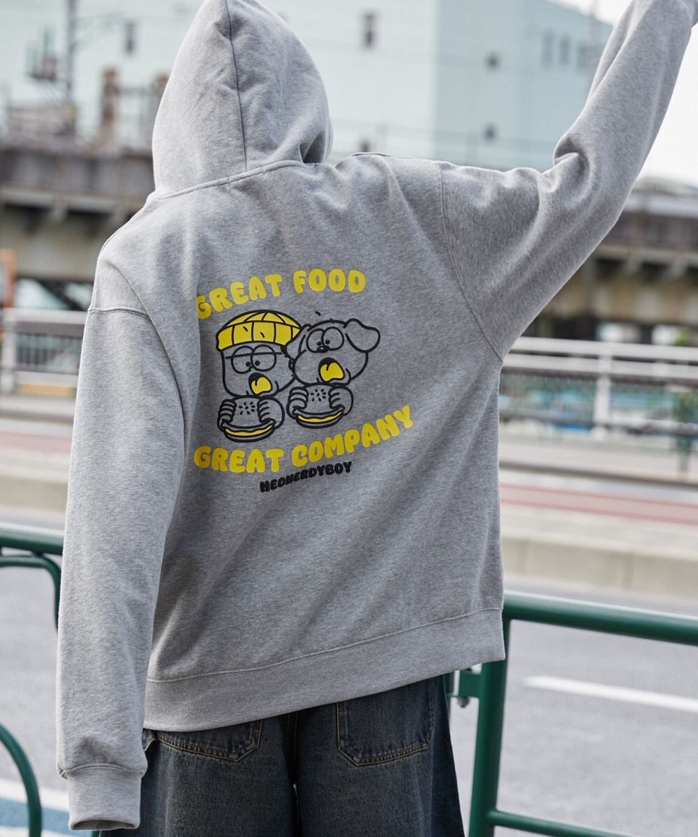 WEGO リラックスフィットTHEBOYグラフィックパーカー 