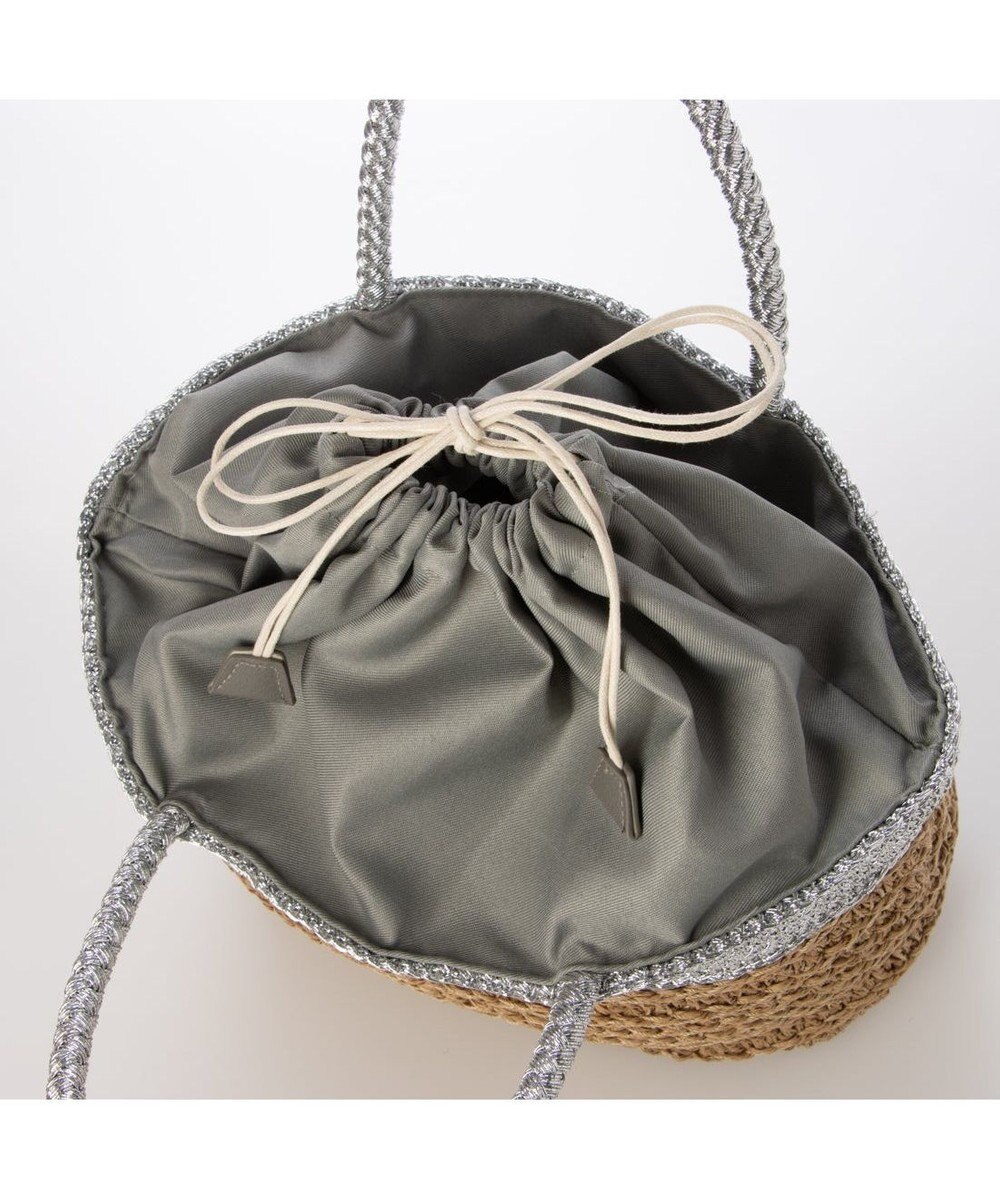 UNBILLION カシュカシュ cachecache / ラメ切替クロッシェトート カゴバッグ 