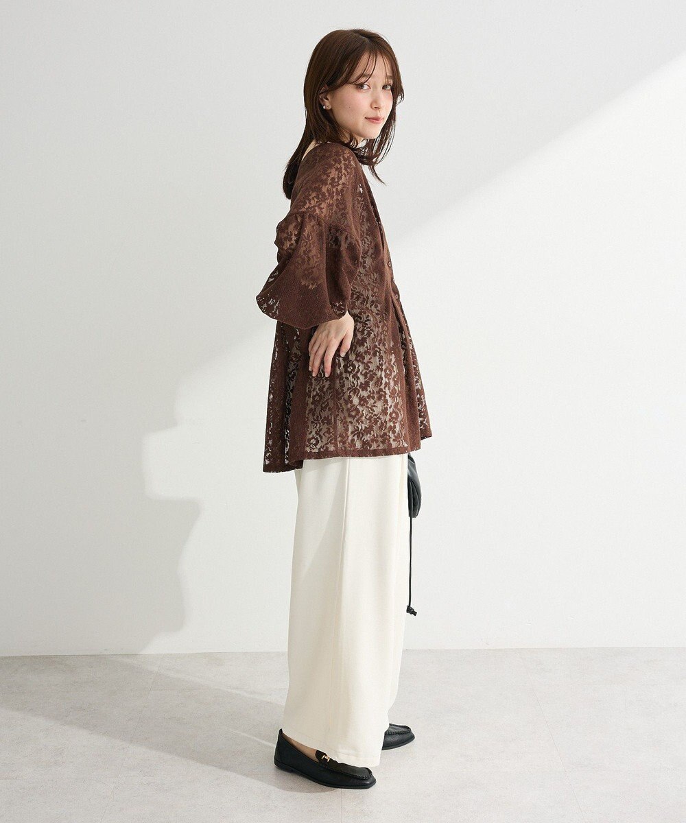 Green Parks メッシュレースタック入りプルオーバー 