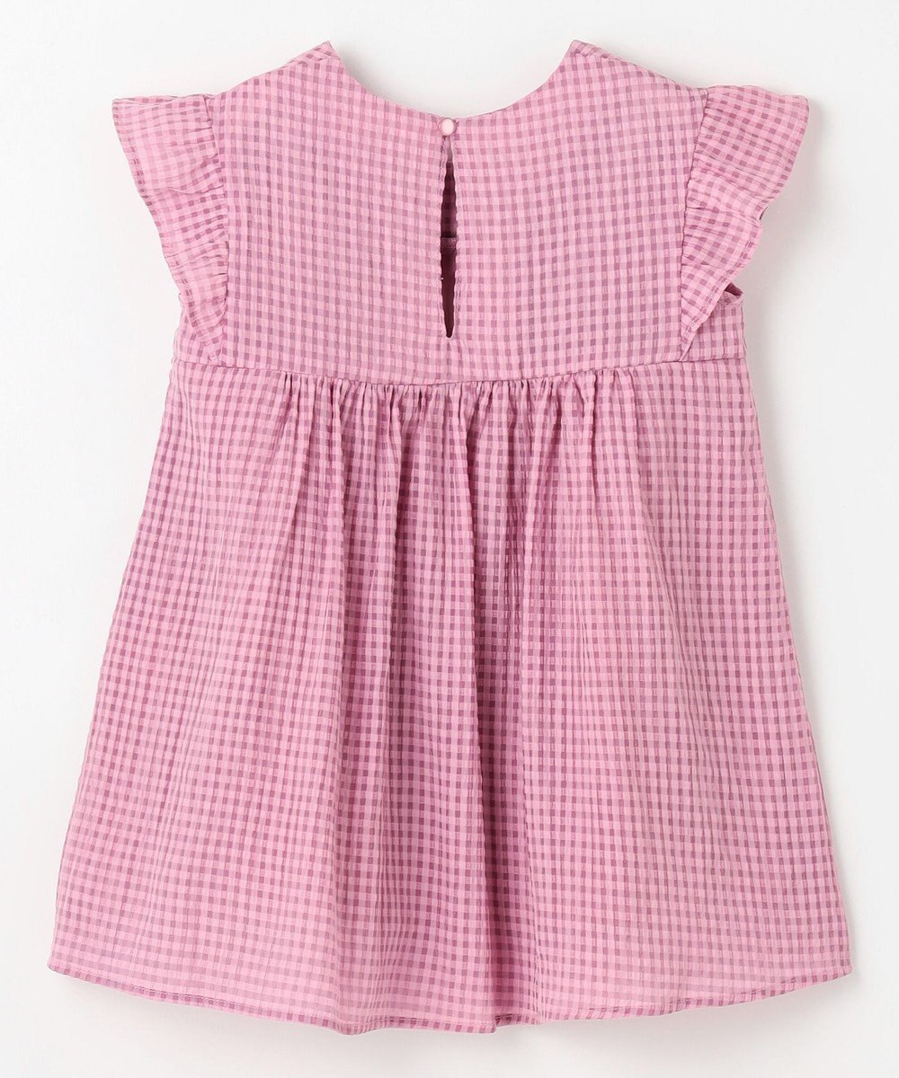 組曲 KIDS 【100㎝】ギンガムサッカー ワンピース 