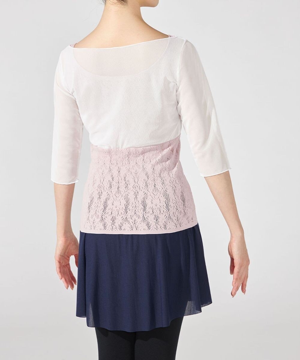 Chacott カップ付きレイヤードニットトップ 