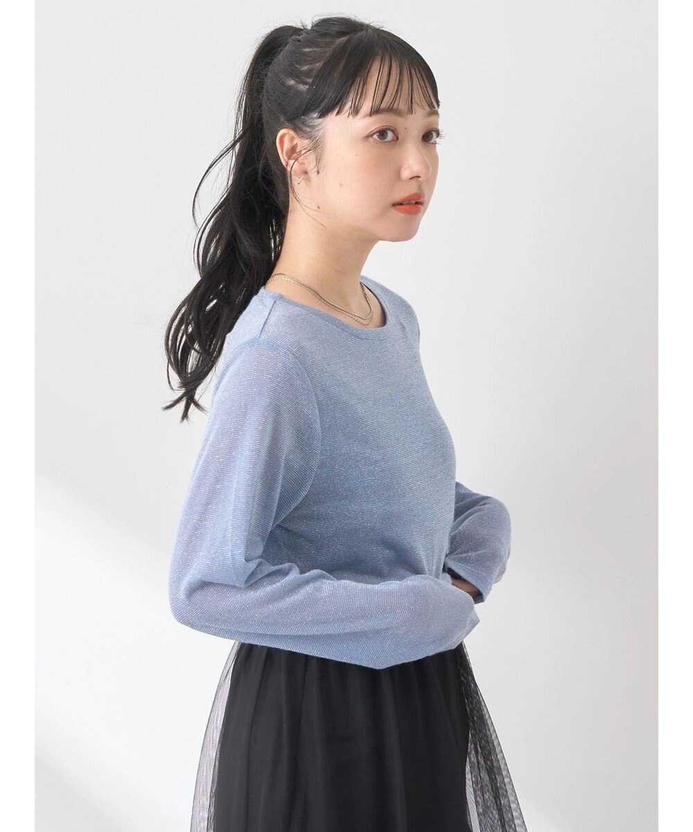 earth music&ecology ラメシアープルオーバー 