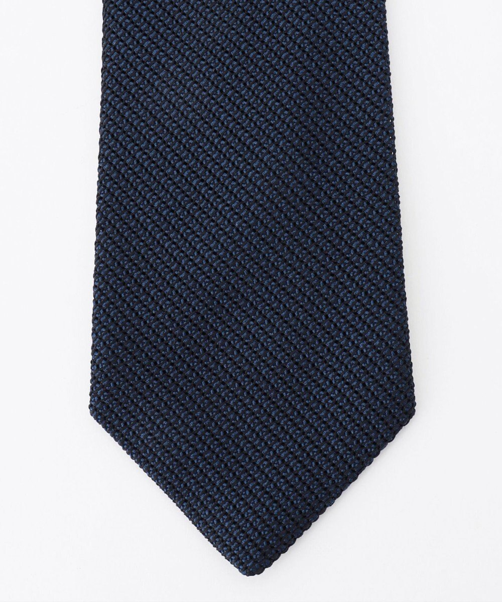 J.PRESS MEN 【KUSKA×J.PRESS ALL HANDMADE GRENADINE COLLECTION】ダークネイビー無地 ネクタイ 