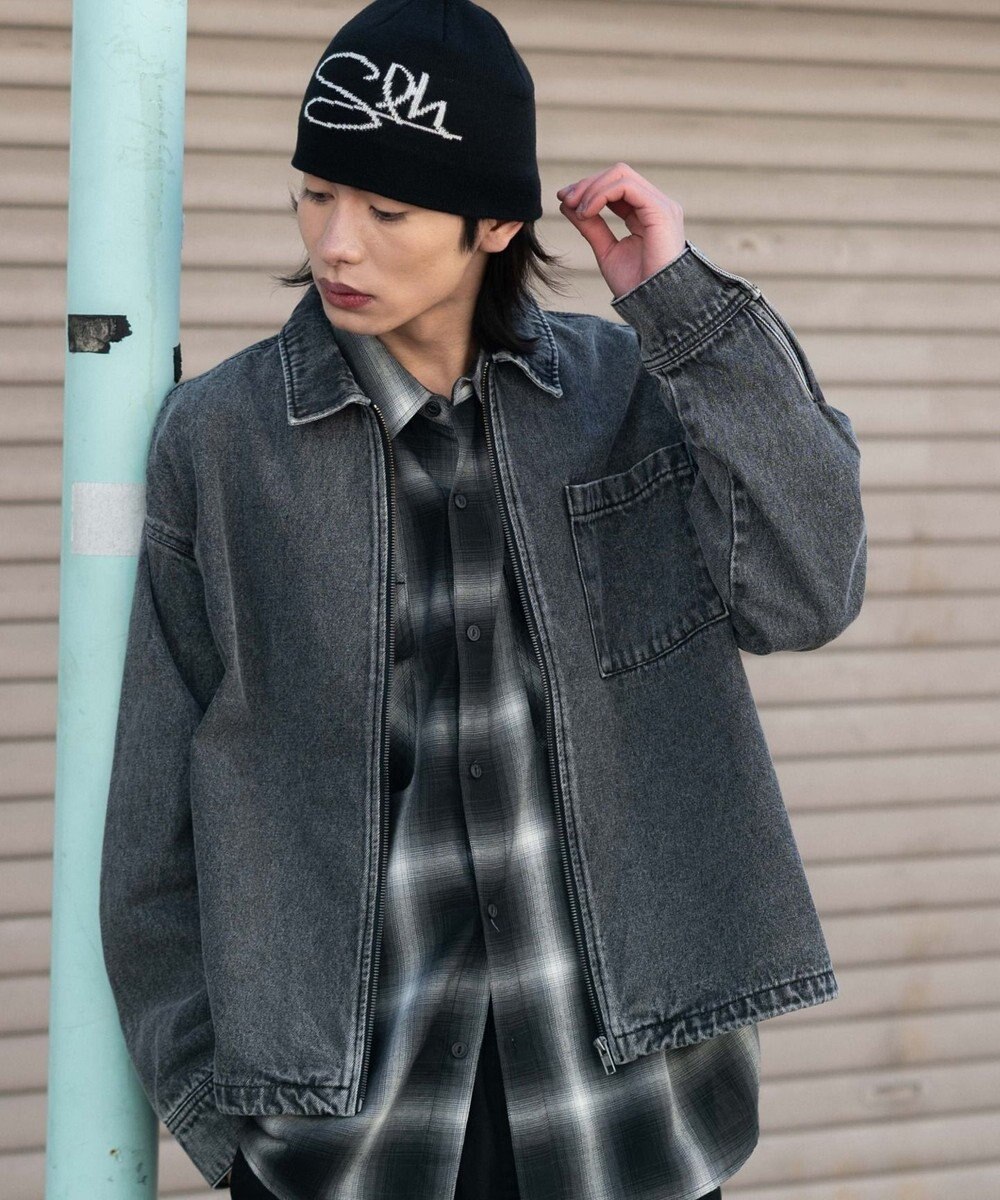 WEGO デニムシャツジャケット 