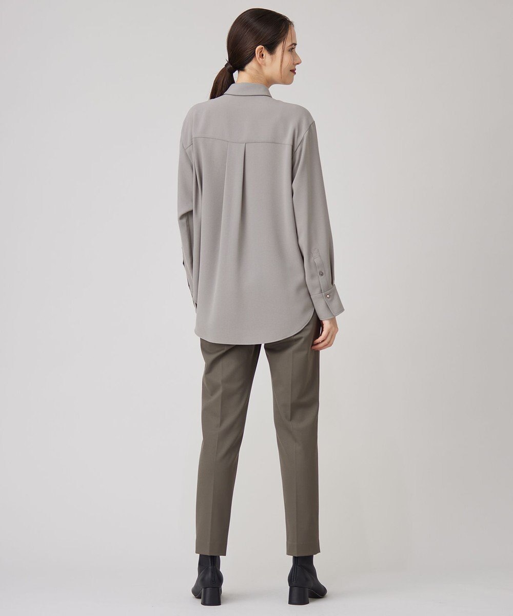 自由区 【洗える】ハイツイストシャツ ブラウス 