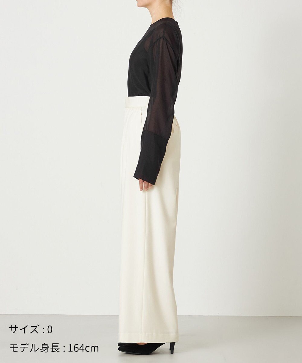 NAVE 【ReNAVE・洗える】4タックワイドパンツ 