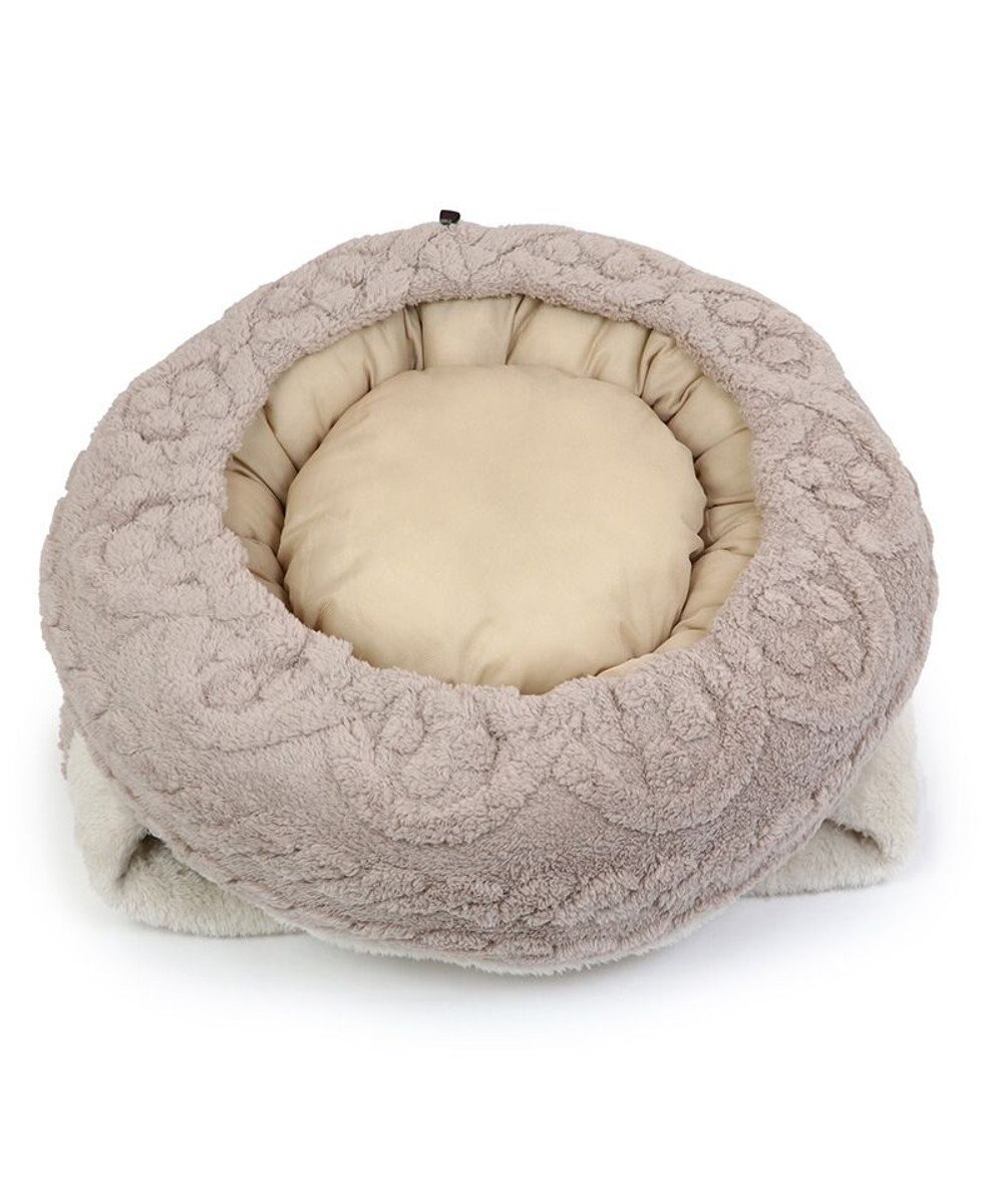 PET PARADISE ペットパラダイス  遠赤外線  寝袋 丸型《アラン柄》 50cm 