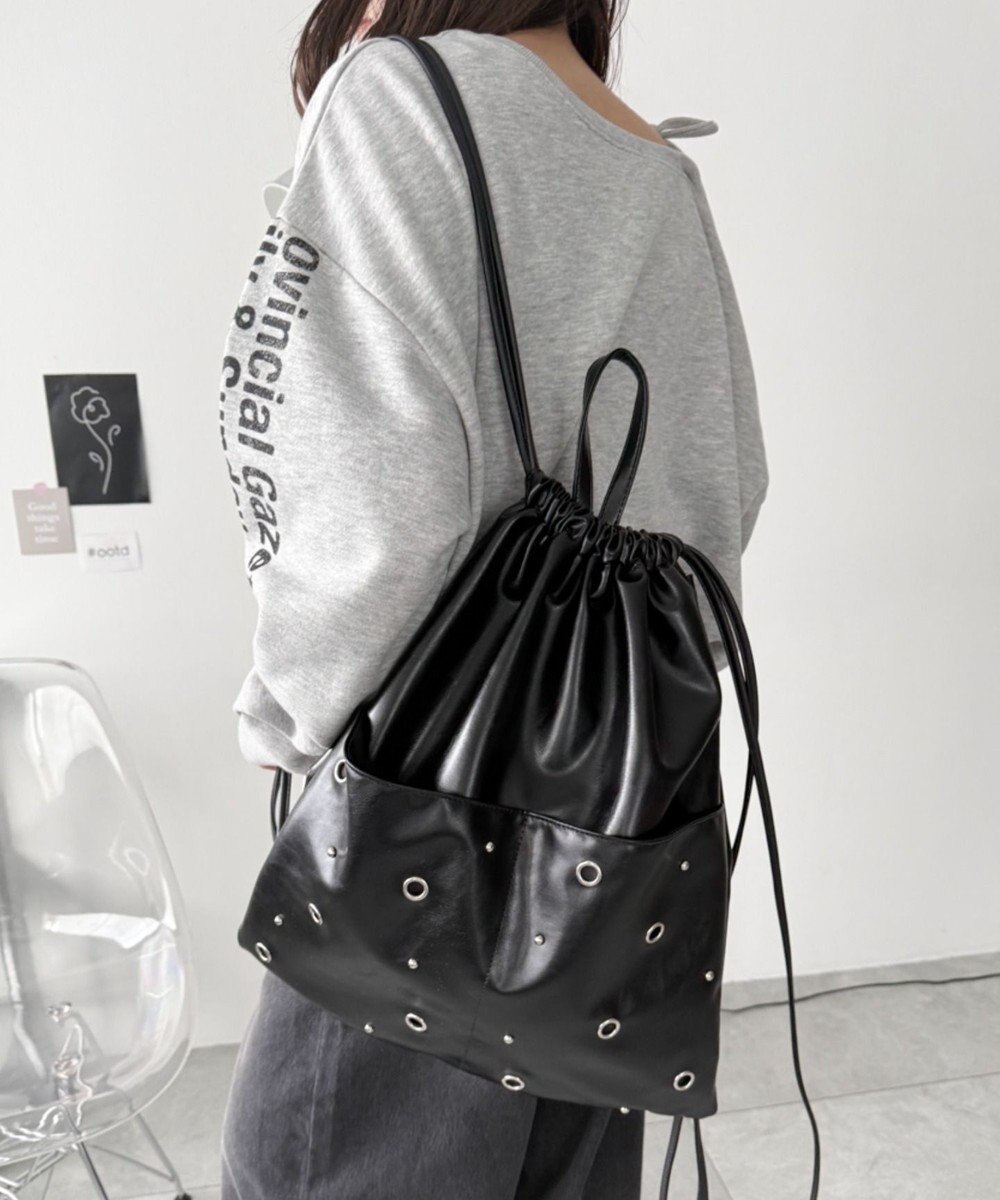 WEGO ハトメデザインナップサック 