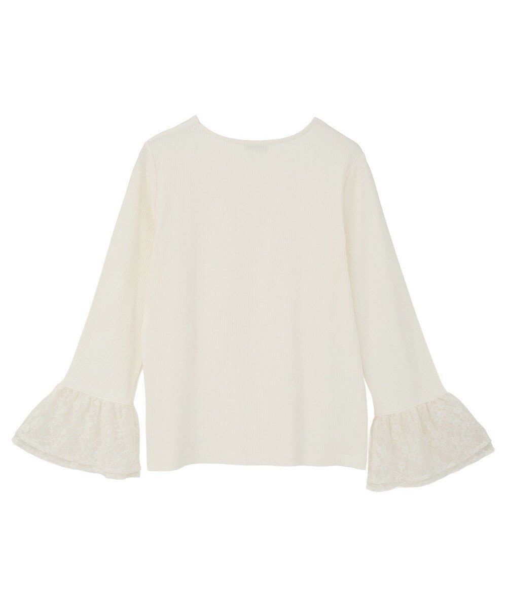 earth music&ecology 【吸湿発熱】あったかフェミニンインナー（袖レース） 