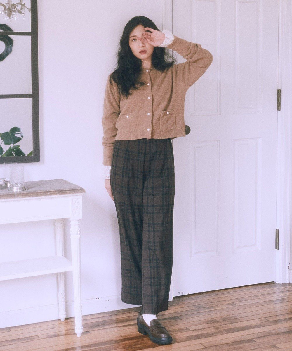 earth music&ecology 【吸湿発熱】あったかフェミニンインナー（袖レース） 