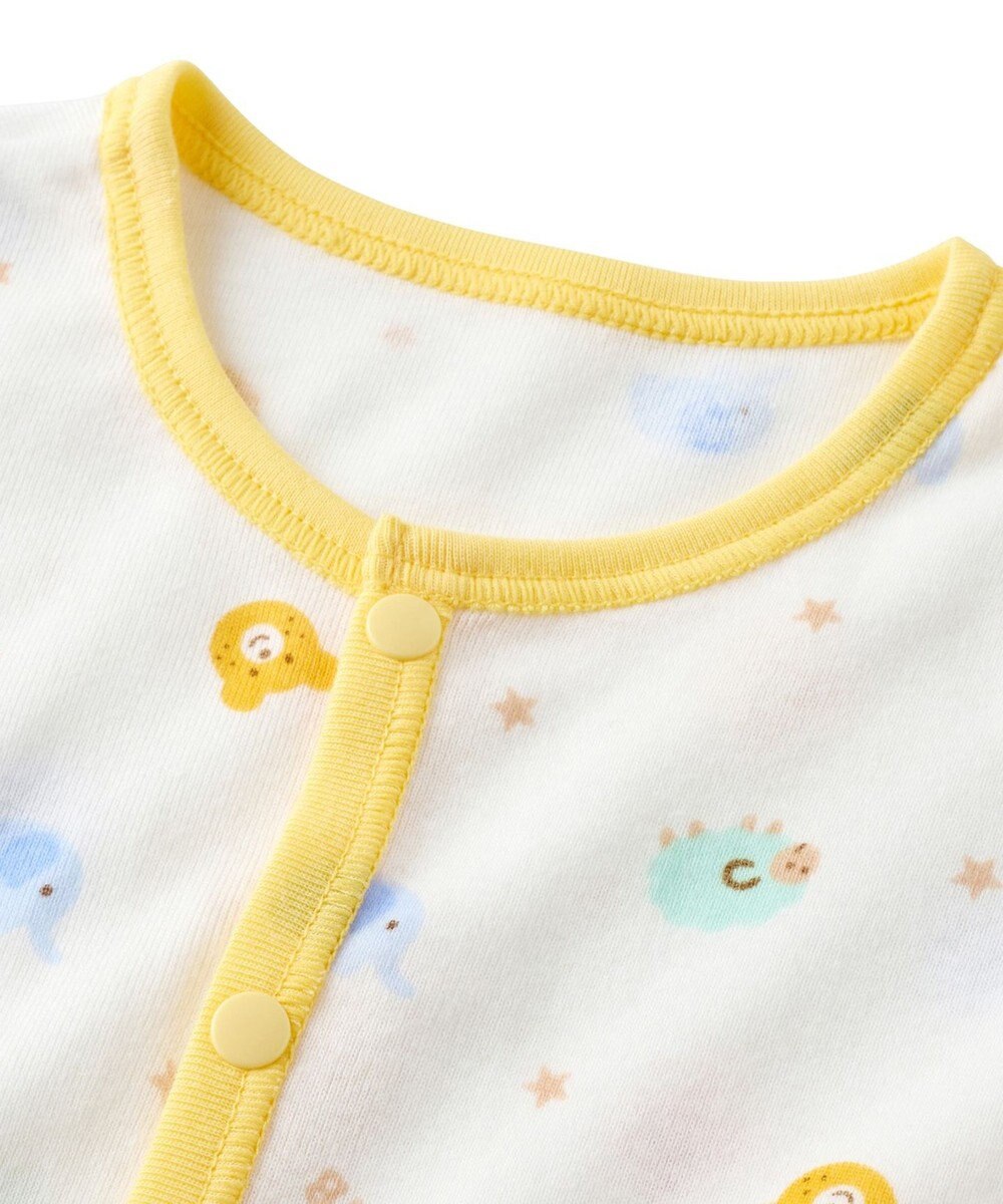 MIKI HOUSE HOT BISCUITS 【60-80cm】 フライス素材 カバーオール肌着 